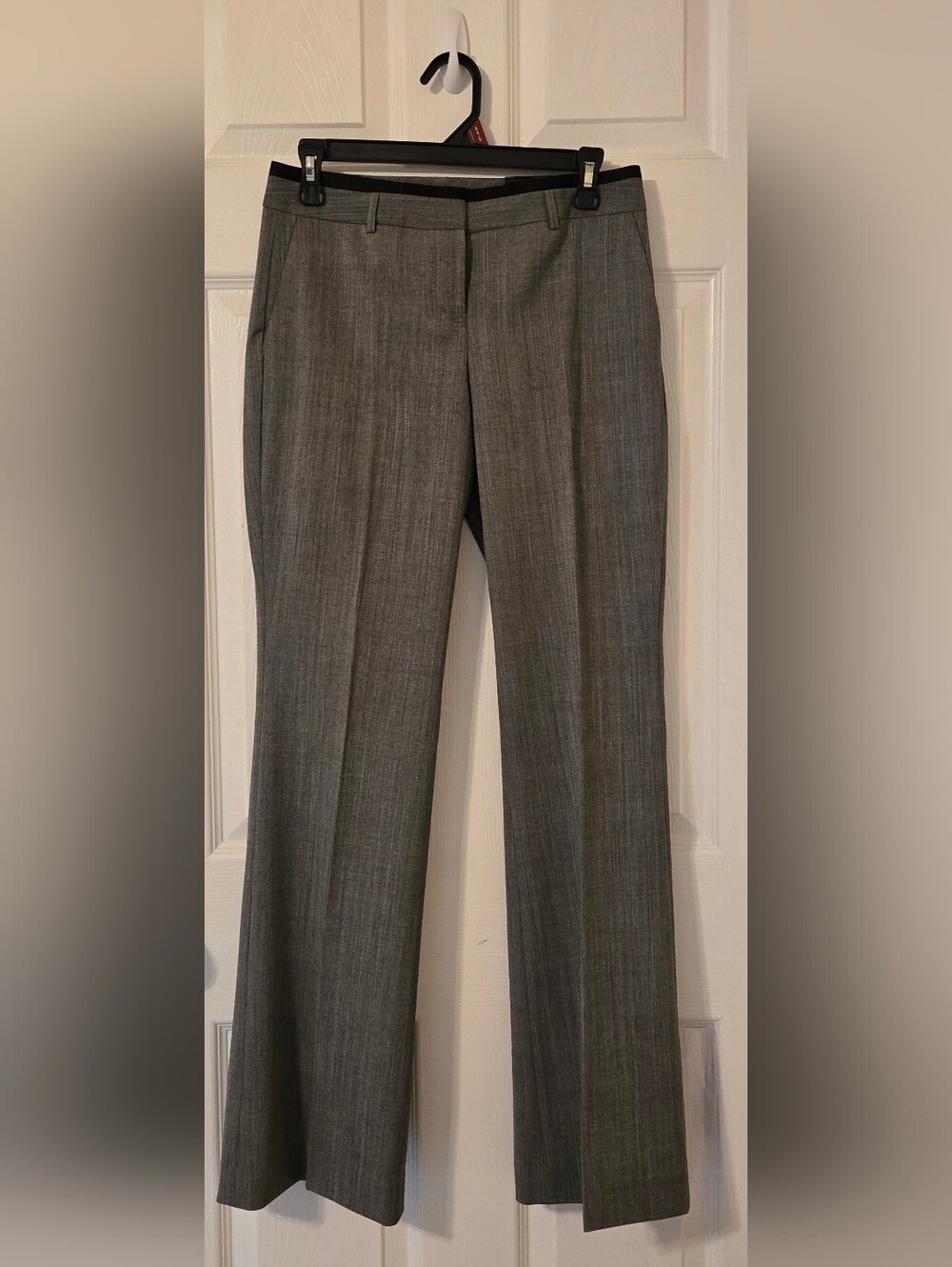 Women's Grey Dress Pants - Classic Straight Fit